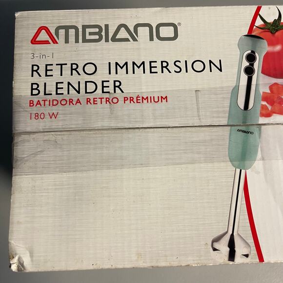 NWT Ambiano 3-in-1 Retro Immersion Blender Brand New 180W - Picture 2 of 7
